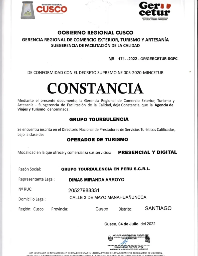 Tourism License