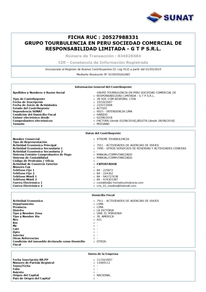 Tax License