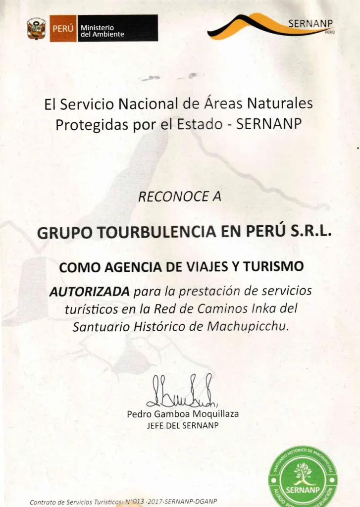 Inca Trail Operator License